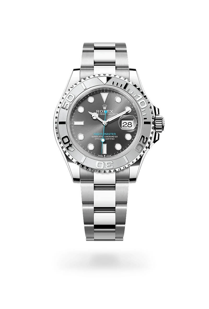 Front facing Rolex Yacht-Master 40 watch