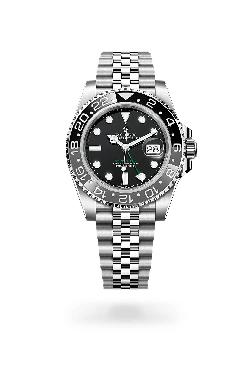 Front facing Rolex GMT-Master II watch
