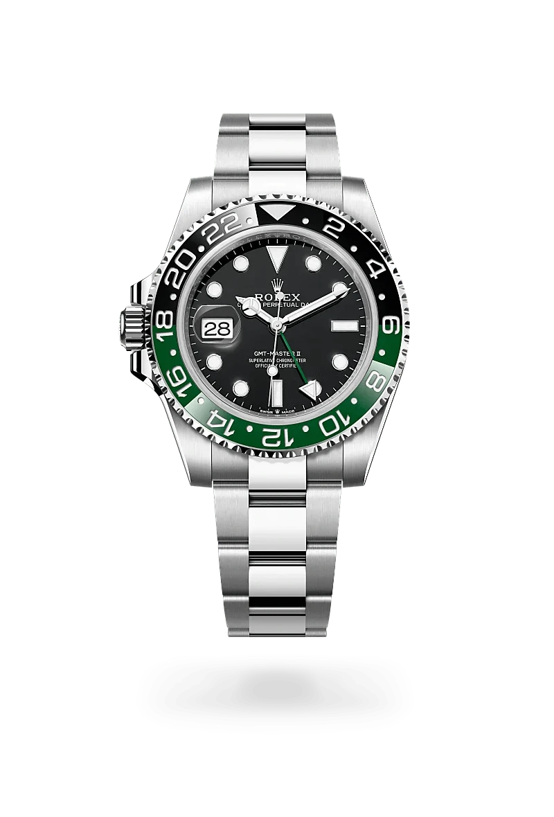 Front facing Rolex GMT-Master II watch