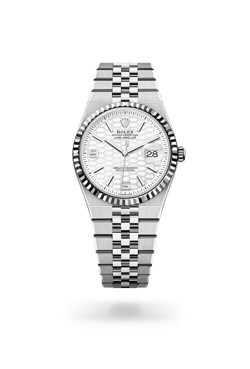 Front facing Rolex Land-Dweller watch