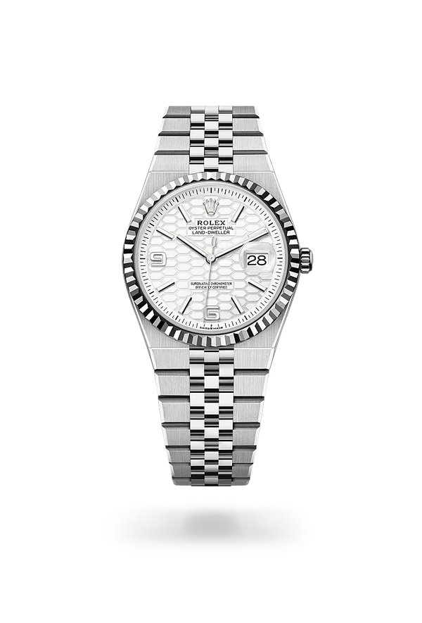  Land-Dweller 36 with Oyster, 36 mm, Oystersteel and white gold