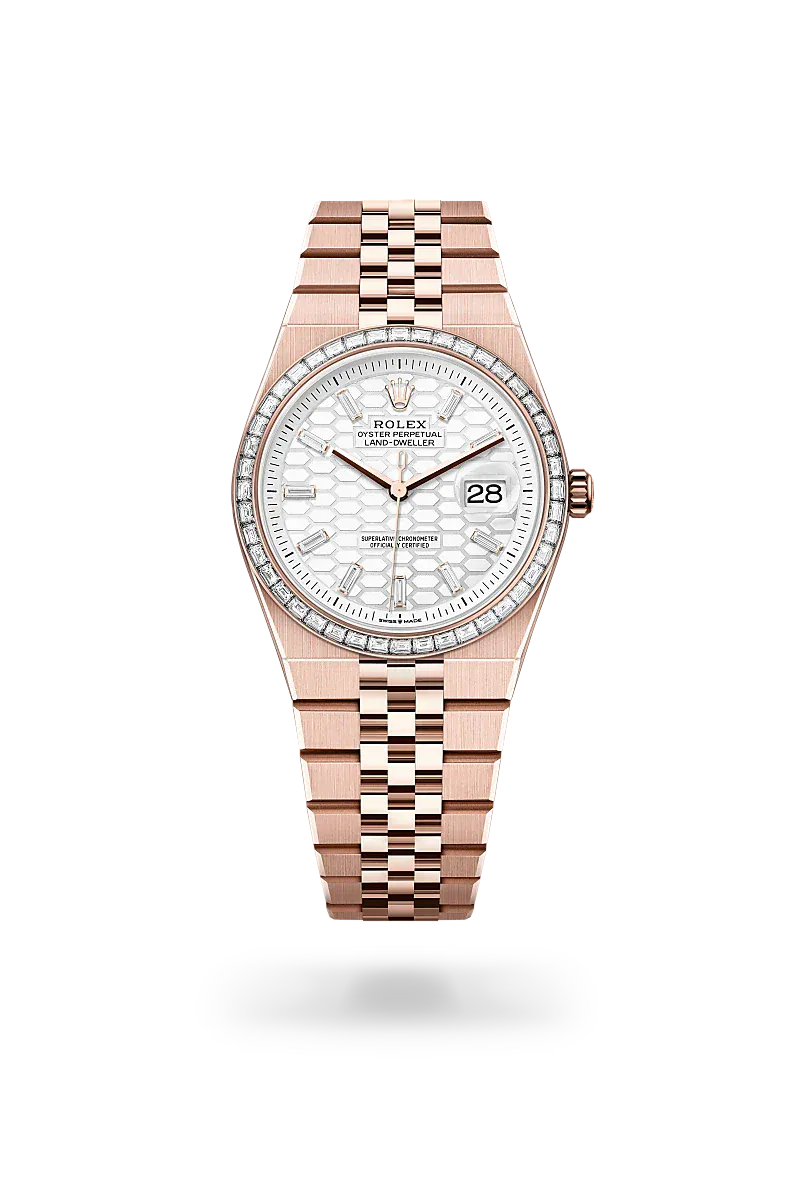 Front facing Rolex Land-Dweller watch