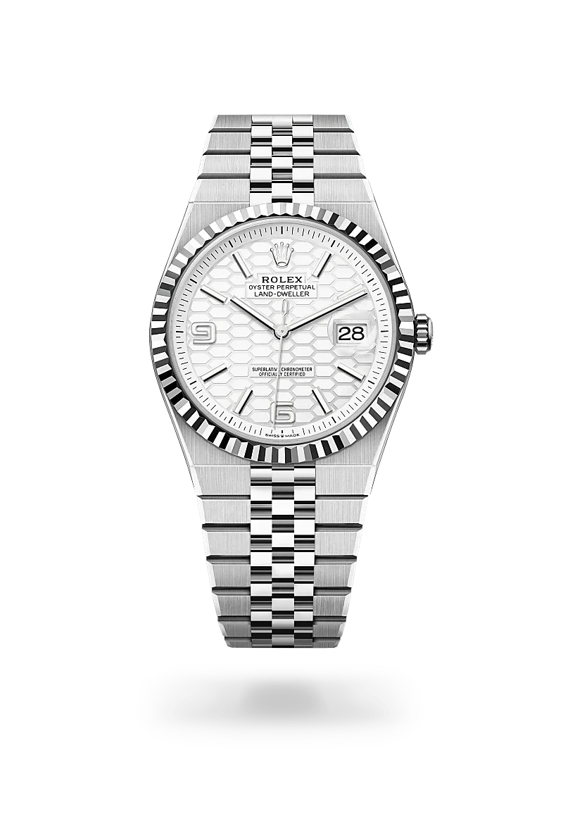 Front facing Rolex Land-Dweller watch