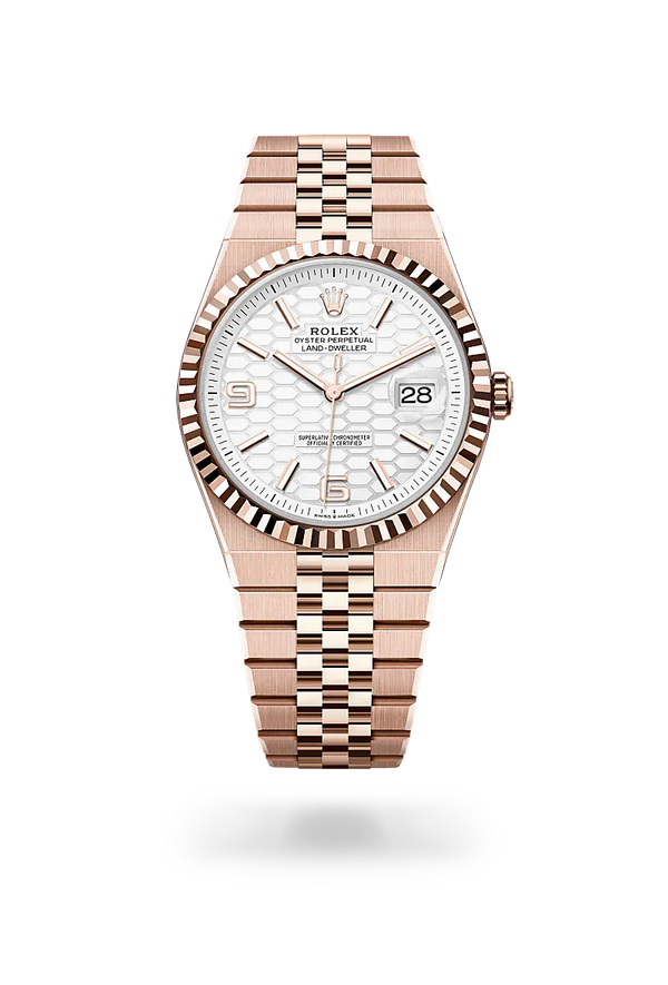  Land-Dweller 40 with Oyster, 40 mm, Everose gold