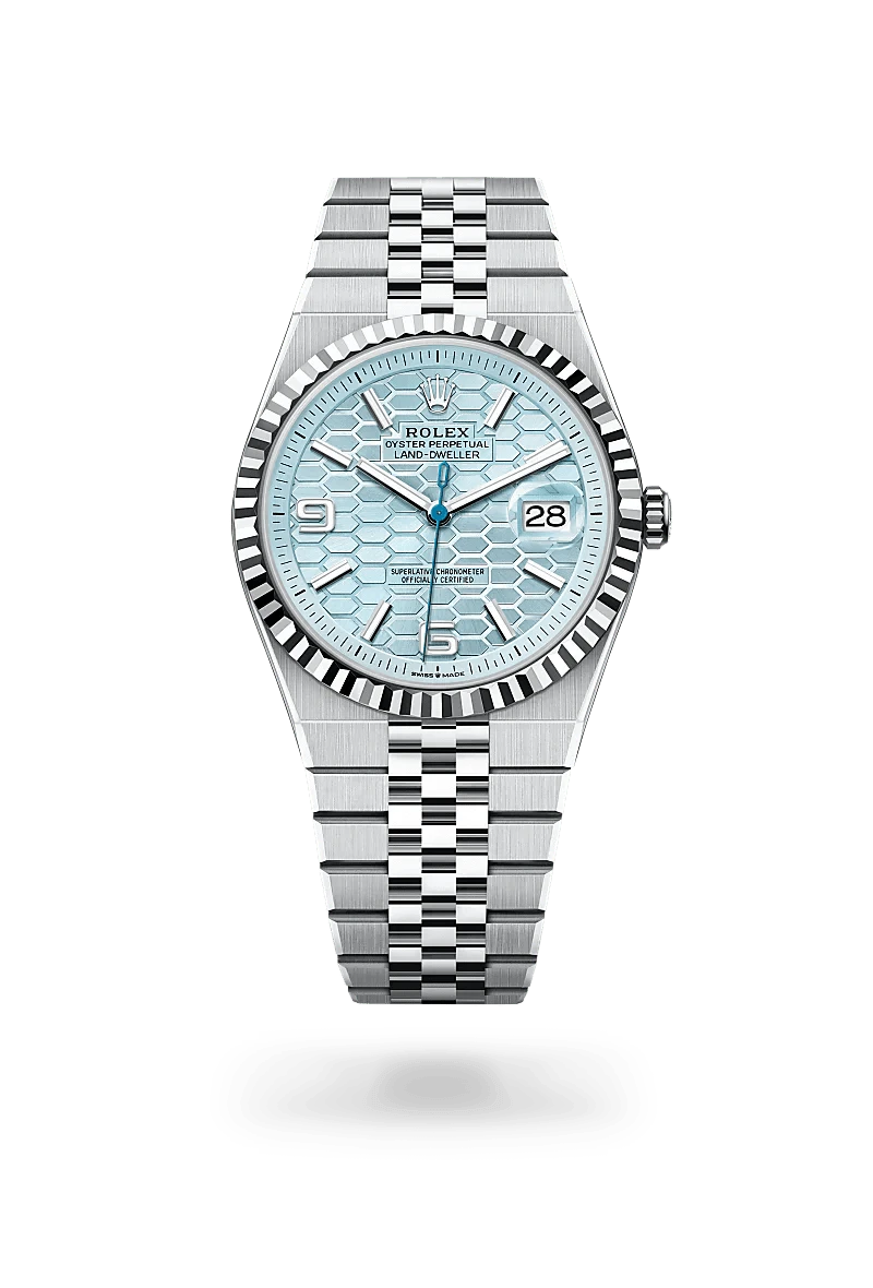 Front facing Rolex Land-Dweller watch