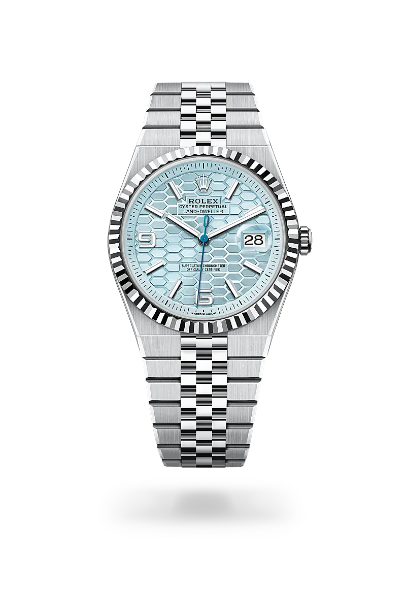 Front facing Rolex Land-Dweller watch