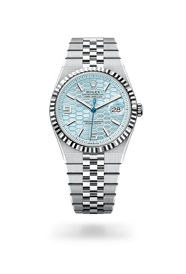  Land-Dweller 40 with Oyster, 40 mm, platinum