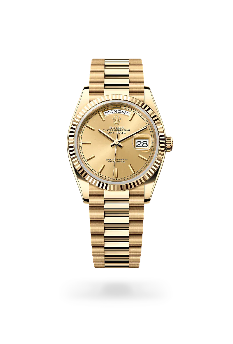  Day-Date 36 with Oyster, 36 mm, yellow gold