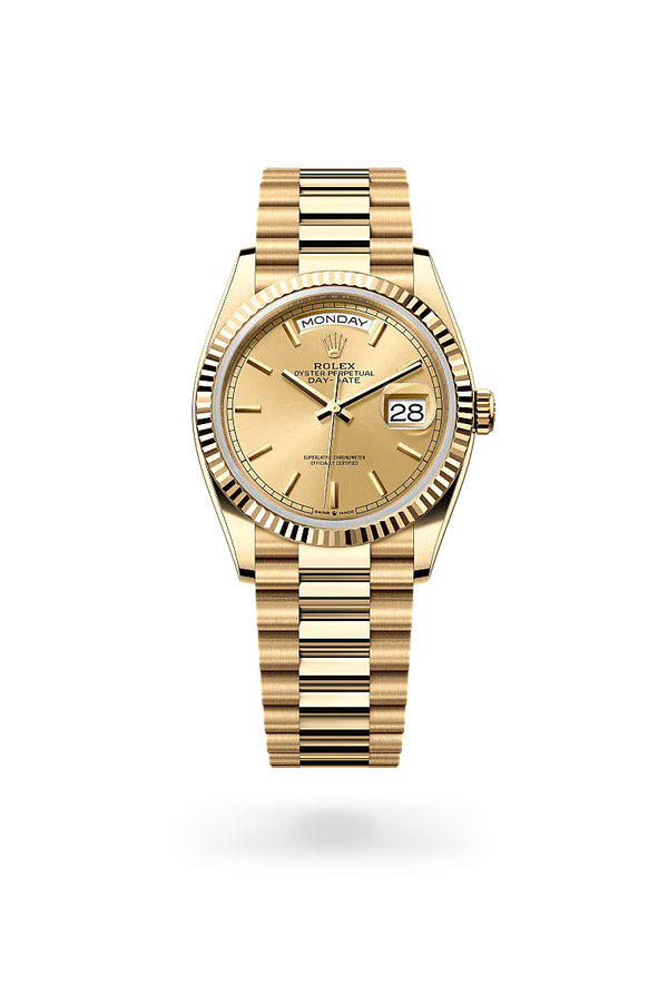  Day-Date 36 with Oyster, 36 mm, yellow gold