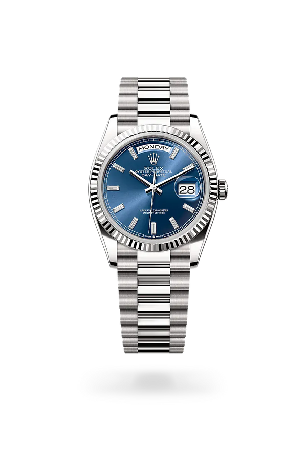  Day-Date 36 with Oyster, 36 mm, white gold