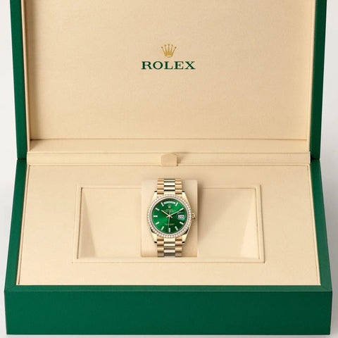 Rolex Day-Date watch in box