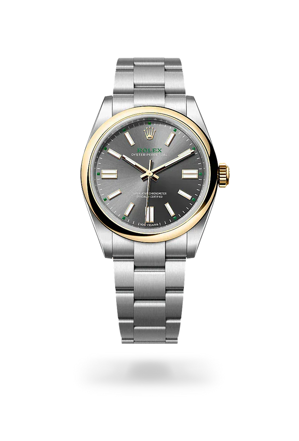  Oyster Perpetual 41 with Oyster, 41 mm, Oystersteel and yellow gold