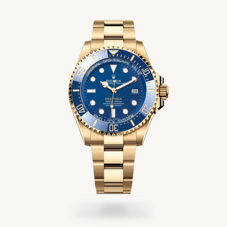 ROLEX ゴールド 掛時計 Rolex Rolex Deepsea in 18 kt yellow gold, M136668LB-0001 – Long's