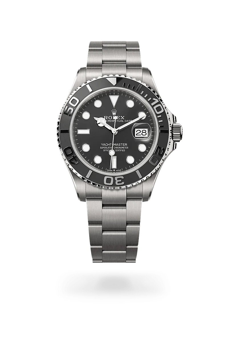 Front facing Rolex Yacht-Master 42 watch