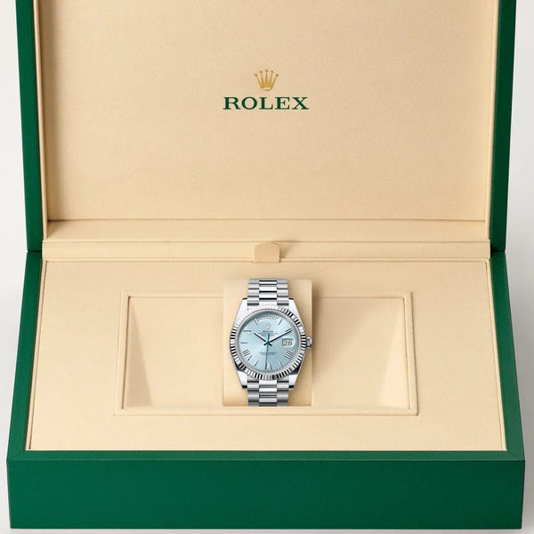 Rolex Day-Date watch in box