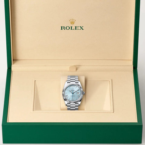 Rolex Day-Date watch in box