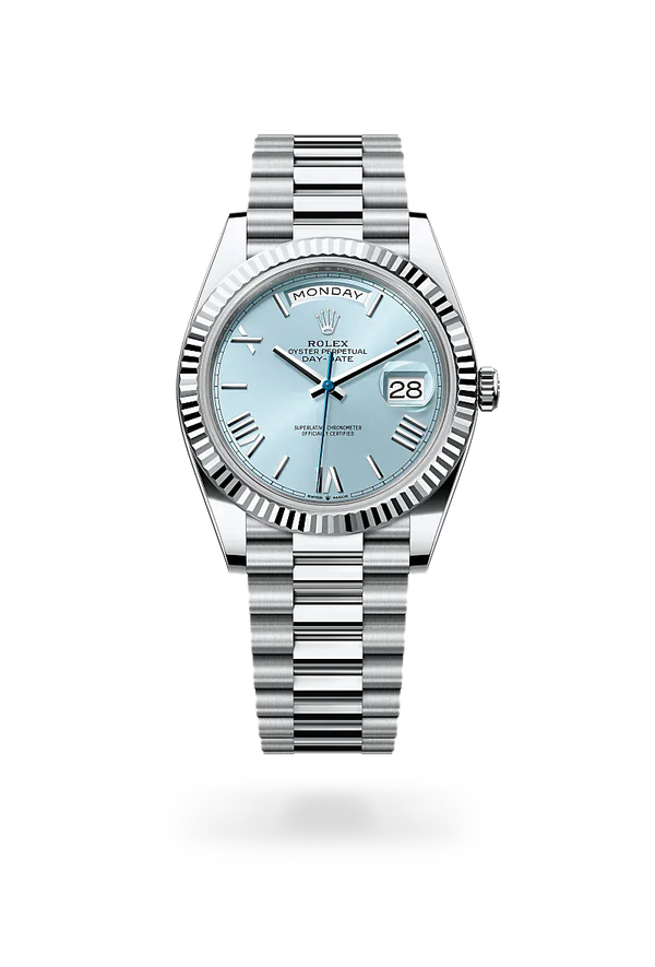  Day-Date 40 with Oyster, 40 mm, platinum