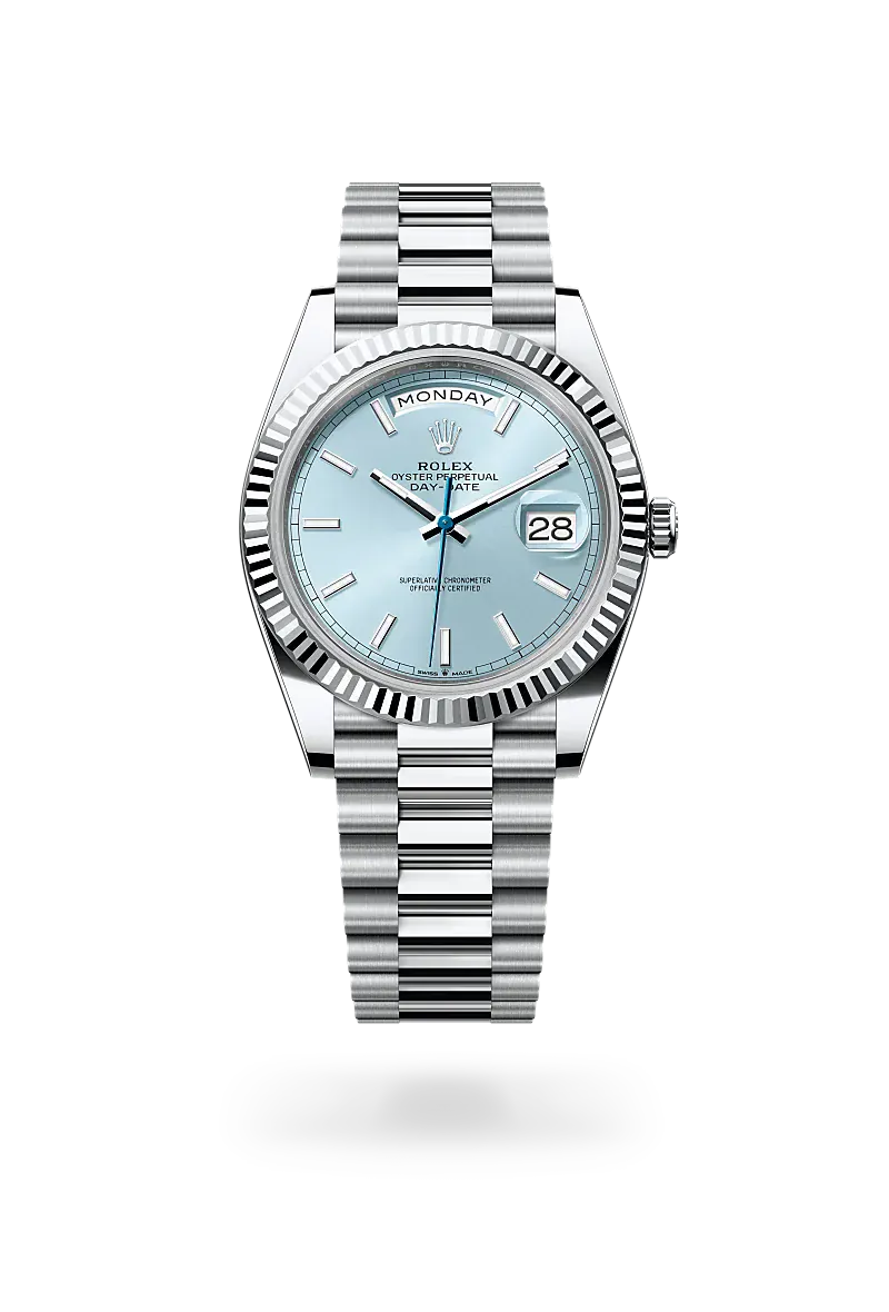  Day-Date 40 with Oyster, 40 mm, platinum