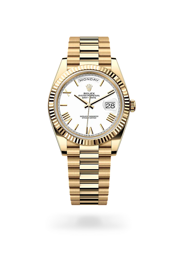  Day-Date 40 with Oyster, 40 mm, yellow gold