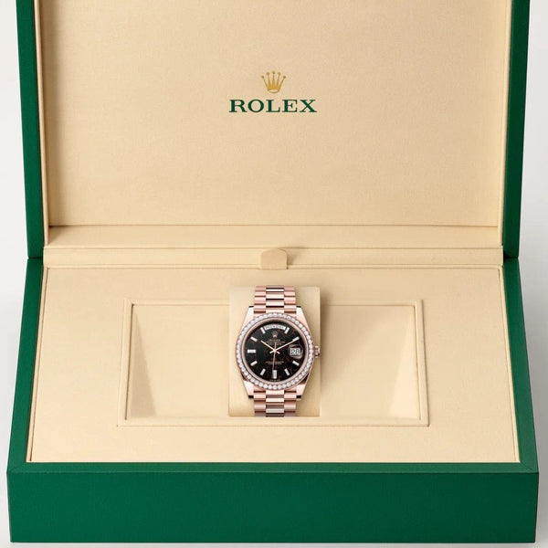 Rolex Day-Date watch in box