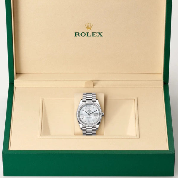 Rolex Day-Date watch in box