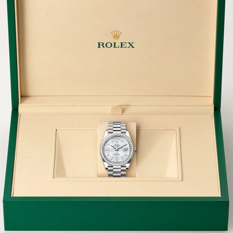 Rolex Day-Date watch in box