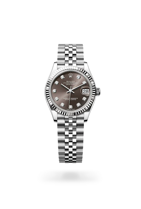  Datejust 31 with Oyster, 31 mm, Oystersteel and white gold