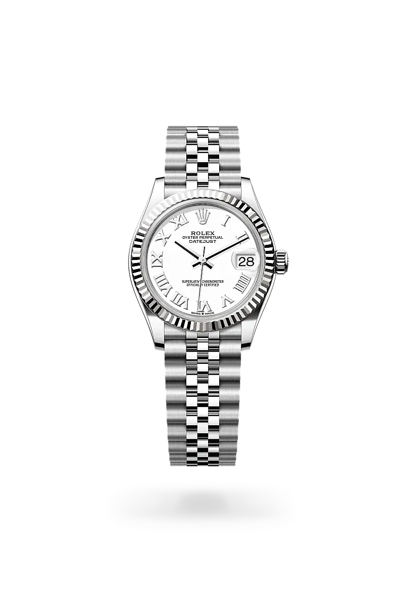 Front facing Rolex Datejust watch
