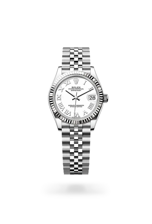  Datejust 31 with Oyster, 31 mm, Oystersteel and white gold