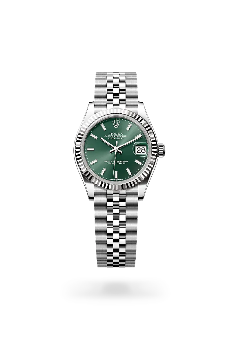  Datejust 31 with Oyster, 31 mm, Oystersteel and white gold
