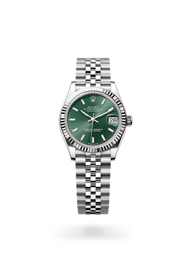  Datejust 31 with Oyster, 31 mm, Oystersteel and white gold