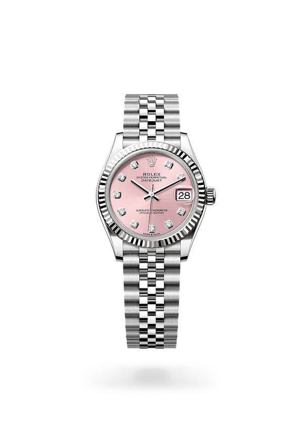  Datejust 31 with Oyster, 31 mm, Oystersteel and white gold
