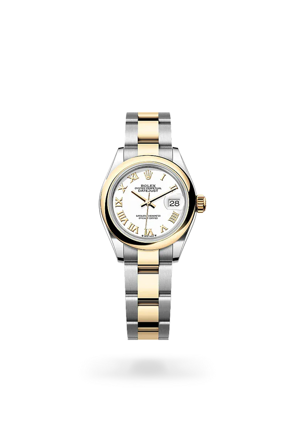  Lady-Datejust with Oyster, 28 mm, Oystersteel and yellow gold