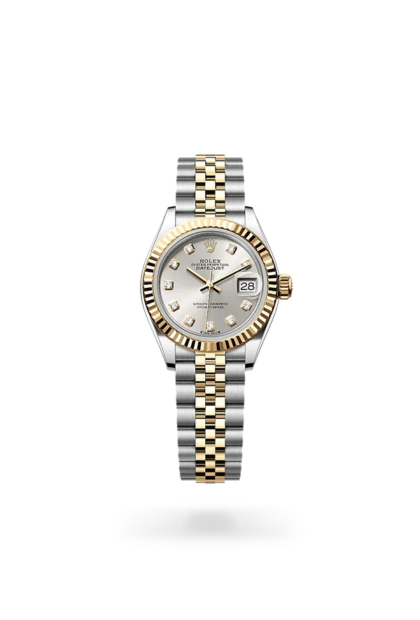  Lady-Datejust with Oyster, 28 mm, Oystersteel and yellow gold