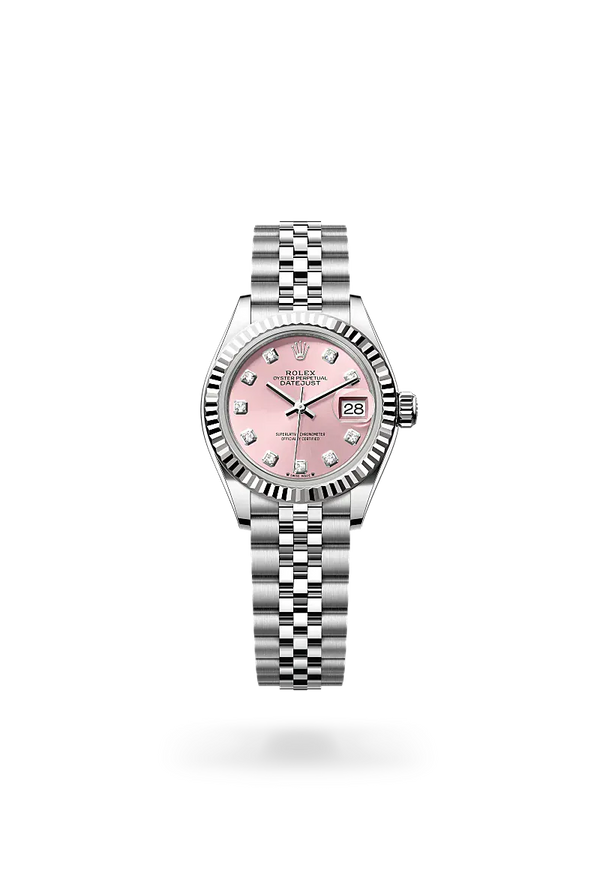  Lady-Datejust with Oyster, 28 mm, Oystersteel and white gold