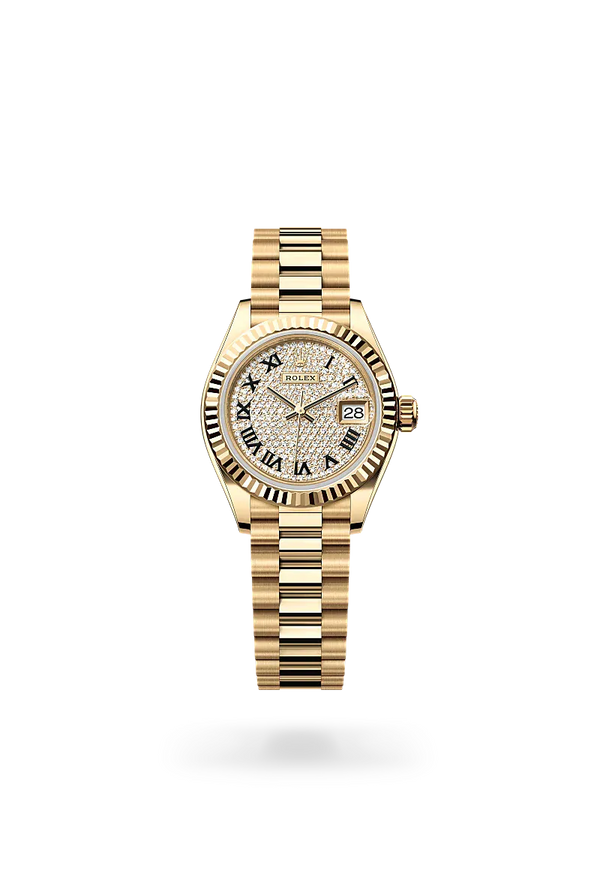  Lady-Datejust with Oyster, 28 mm, yellow gold