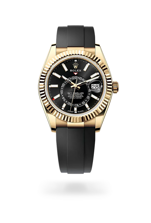  Sky-Dweller with Oyster, 42 mm, yellow gold