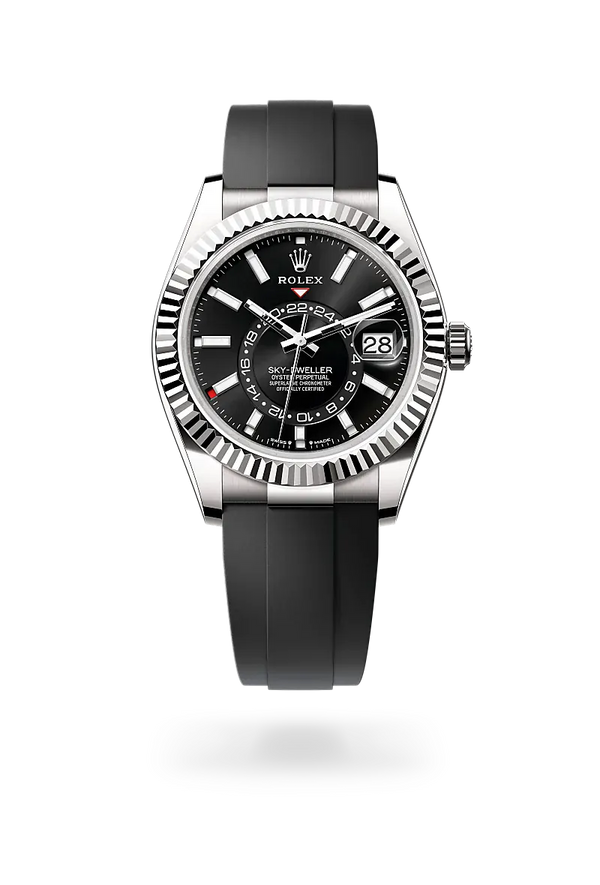  Sky-Dweller with Oyster, 42 mm, white gold