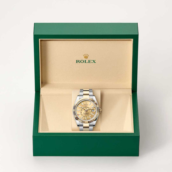 Rolex Sky-Dweller watch in box