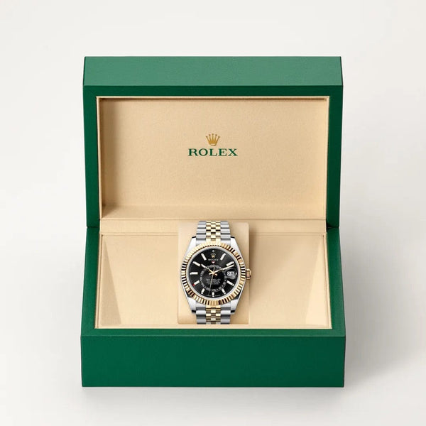 Rolex Sky Dweller watch in box