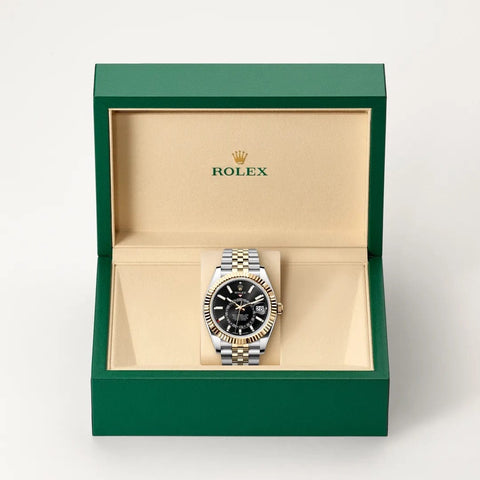Rolex Sky Dweller watch in box