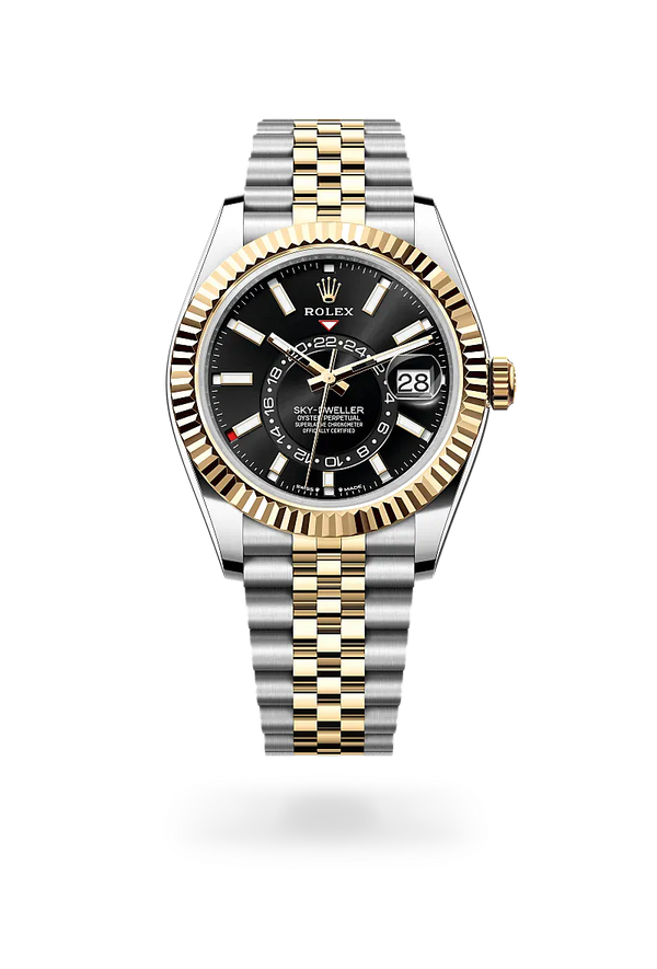  Sky-Dweller with Oyster, 42 mm, Oystersteel and yellow gold