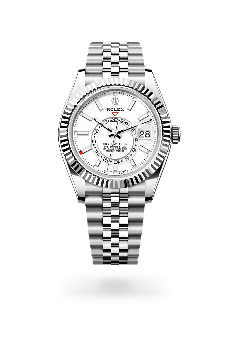 Front facing Rolex Sky Dweller watch