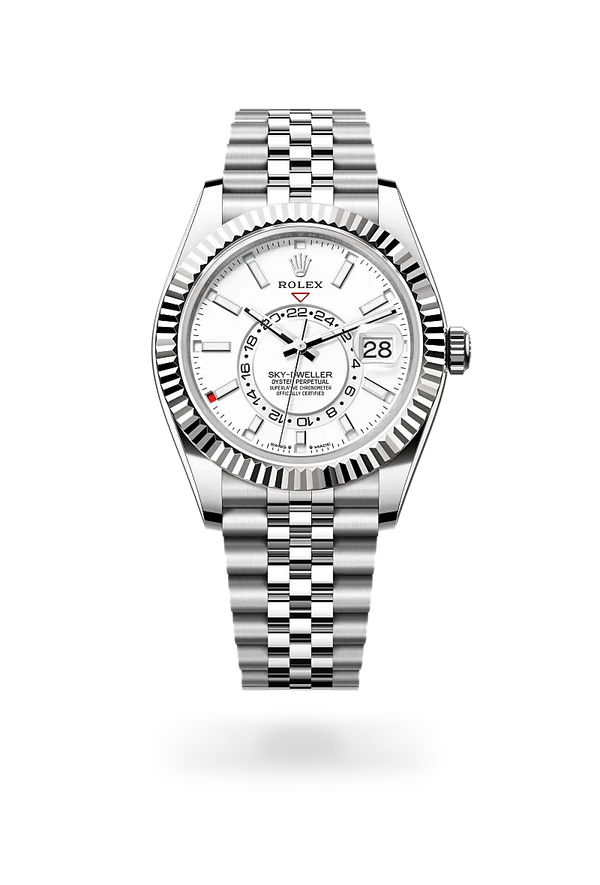  Sky-Dweller with Oyster, 42 mm, Oystersteel and white gold