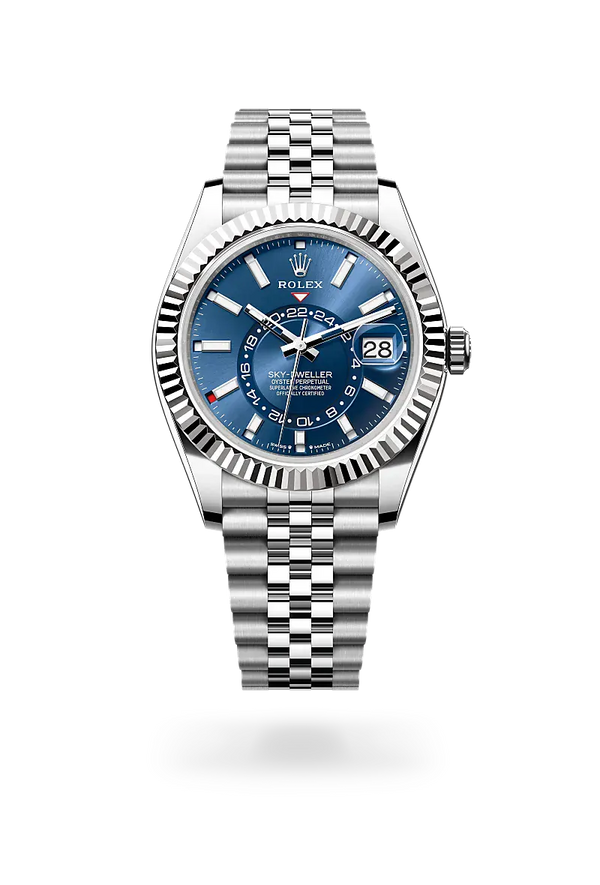  Sky-Dweller with Oyster, 42 mm, Oystersteel and white gold