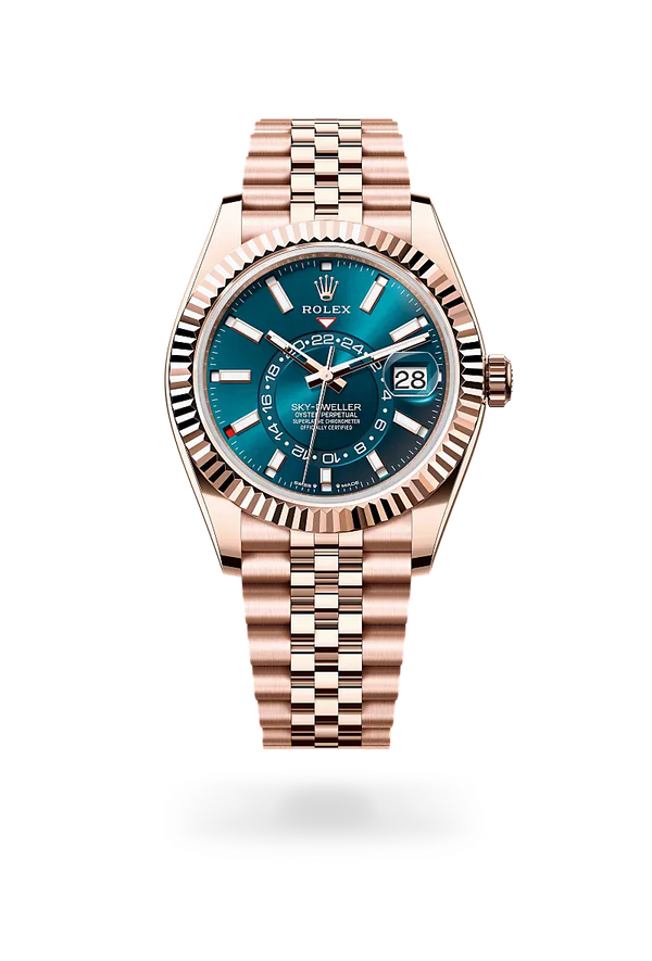  Sky-Dweller with Oyster, 42 mm, Everose gold