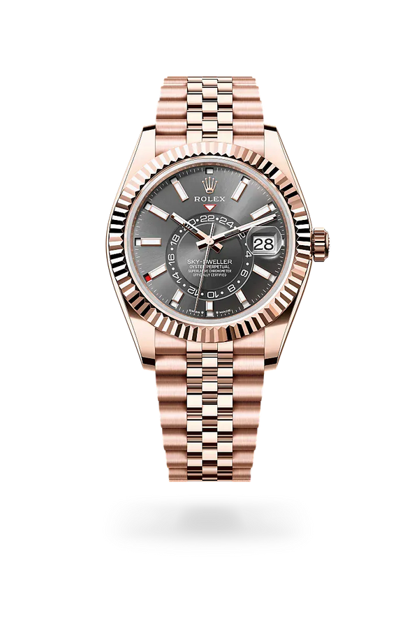  Sky-Dweller with Oyster, 42 mm, Everose gold