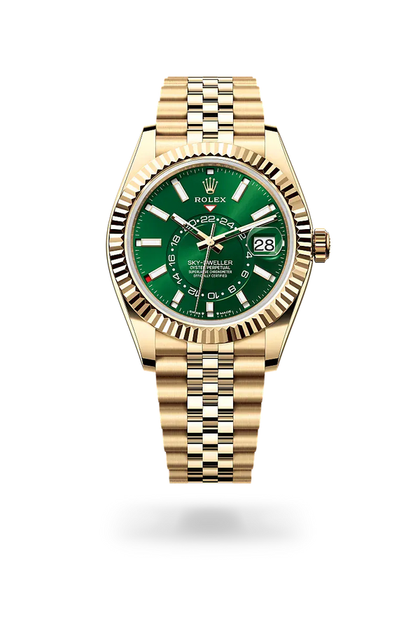  Sky-Dweller with Oyster, 42 mm, yellow gold