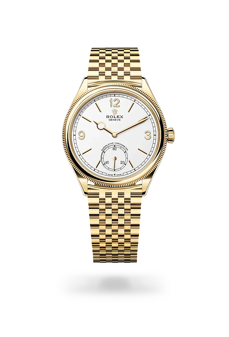  1908 with 39 mm, 18 kt yellow gold, polished finish