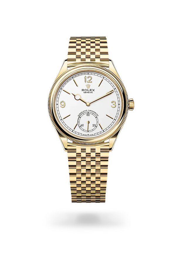  1908 with 39 mm, 18 kt yellow gold, polished finish